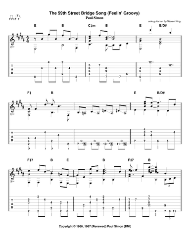 The 59th Street Bridge Song (feelin' Groovy) (arr. Steven King)
