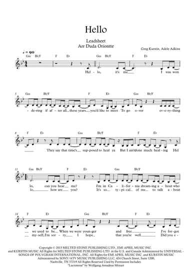 Hello (arr. Duda Oriontte)