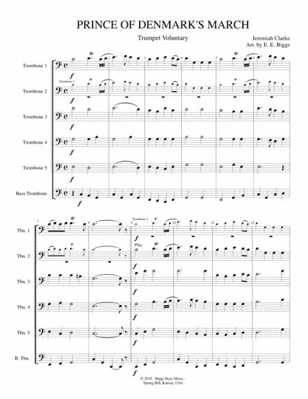 Prince of Denmark March (arr. E. E. Biggs)