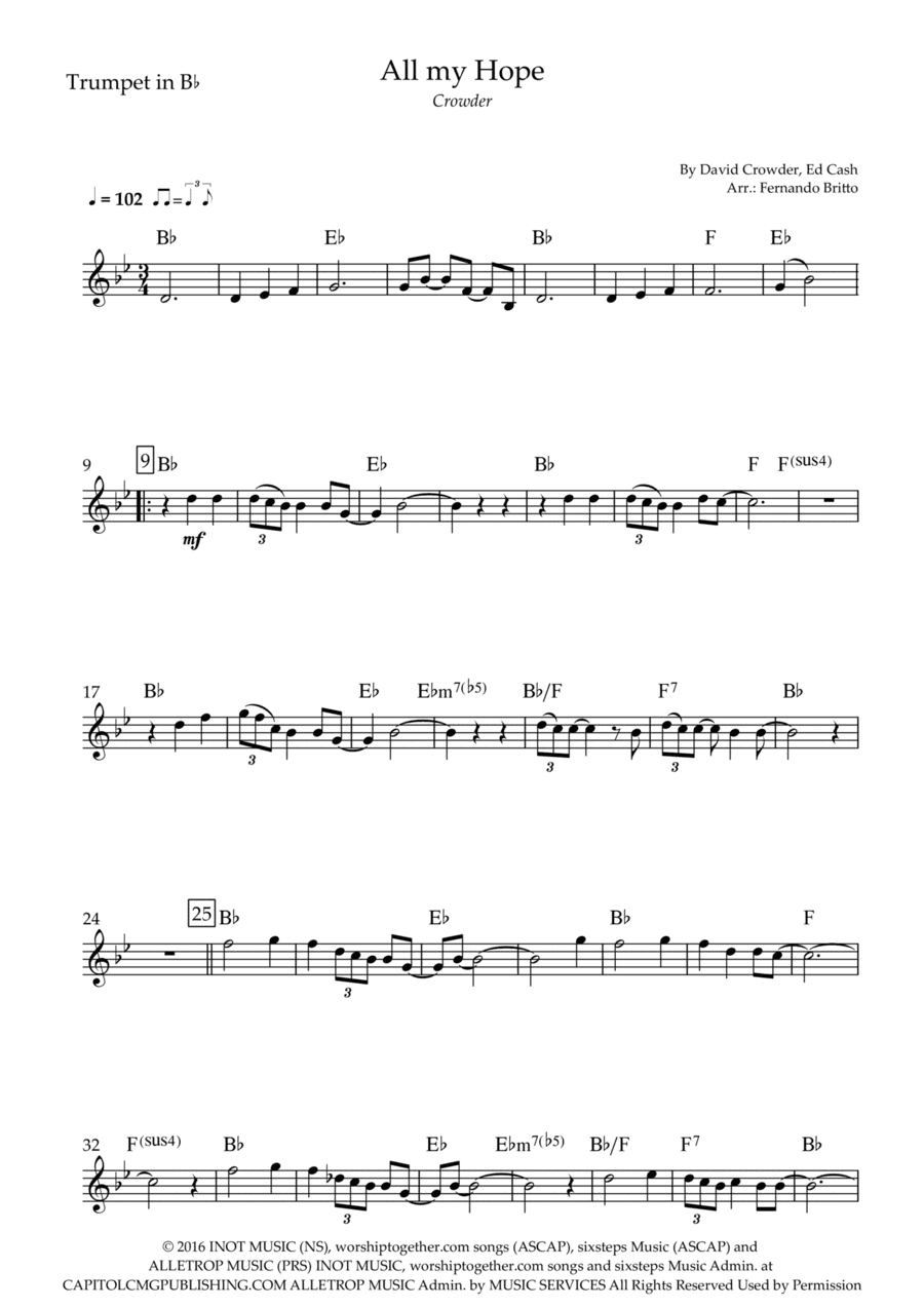 All My Hope (arr. Fernando Britto)