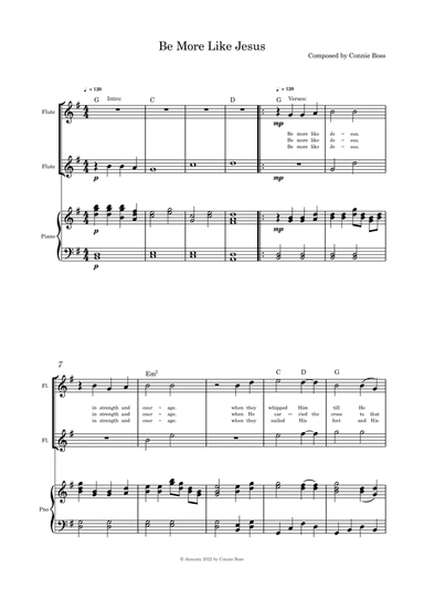 My Baby (A Mother's Lullaby) - flute duet and piano