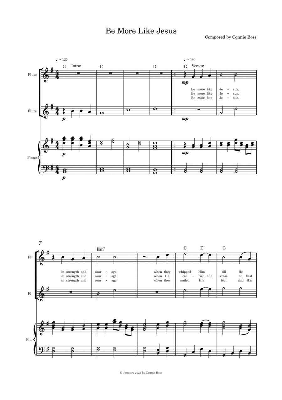 My Baby (A Mother's Lullaby) - flute duet and piano