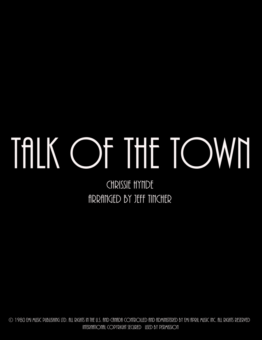 Talk Of The Town (arr. Jeff Tincher)