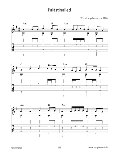 Palästinalied (arr. Bettina Schipp)