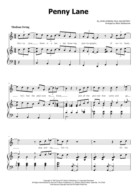 Penny Lane (arr. Mario Stallbaumer)