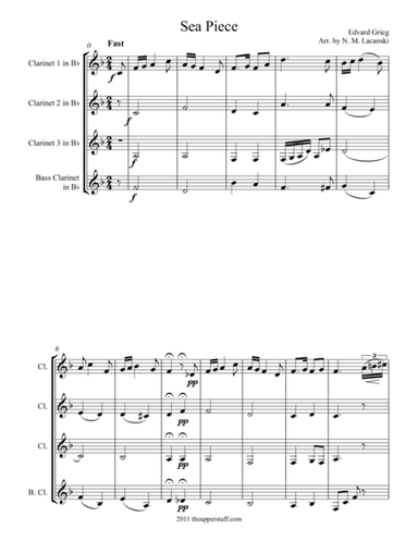 Sea Piece (arr. Nick Lacanski)