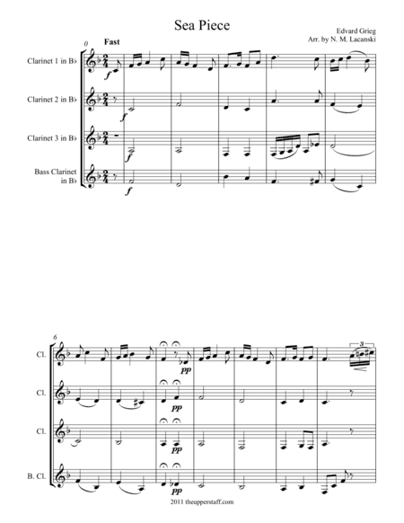 Sea Piece (arr. Nick Lacanski)