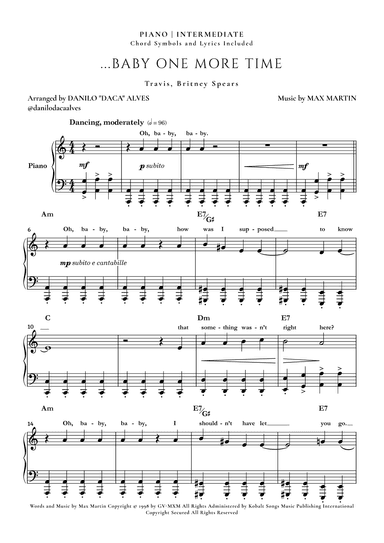 ...baby One More Time (arr. Danilo "Daca" Alves)