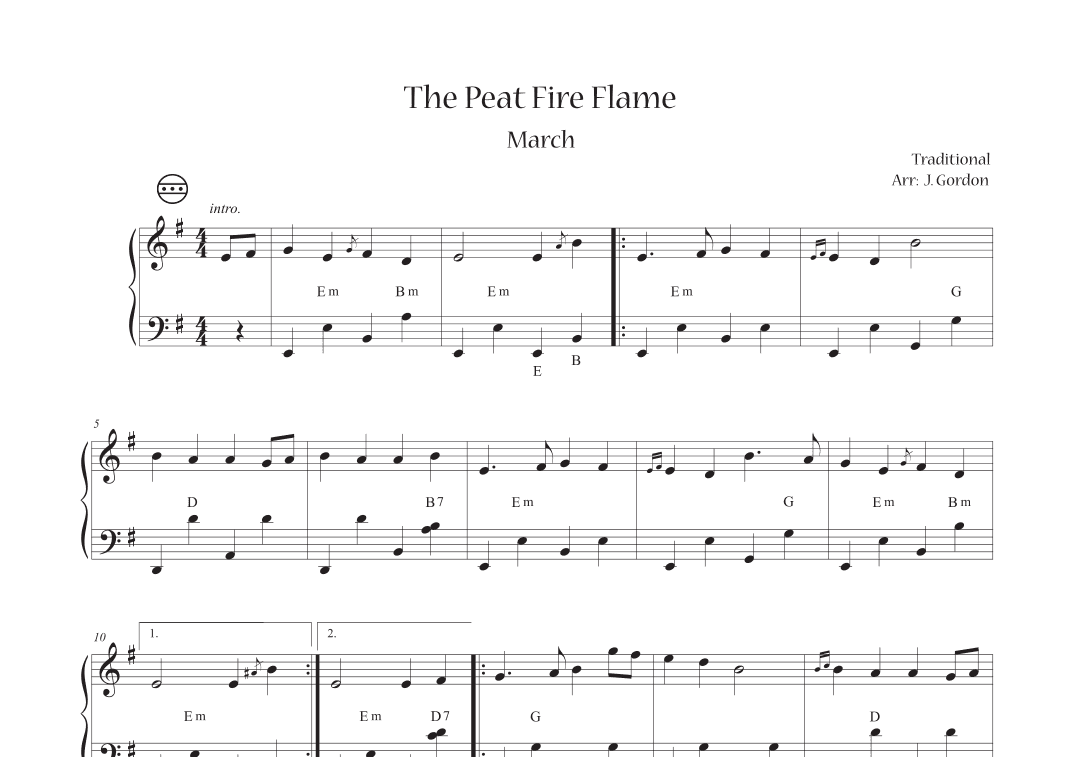 The Peat Fire Flame (arr. Julia Gordon)