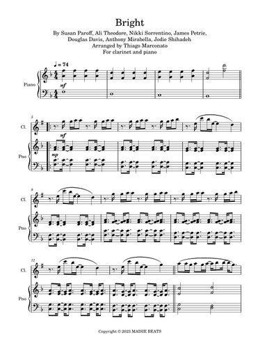 Bright (arr. Thiago Marconato)