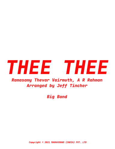 Thee Thee (arr. Jeff Tincher)