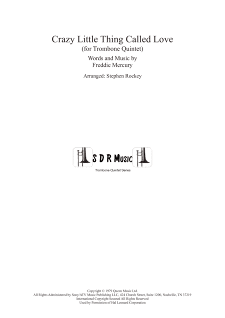 Crazy Little Thing Called Love (arr. Arranged by Stephen Rockey)