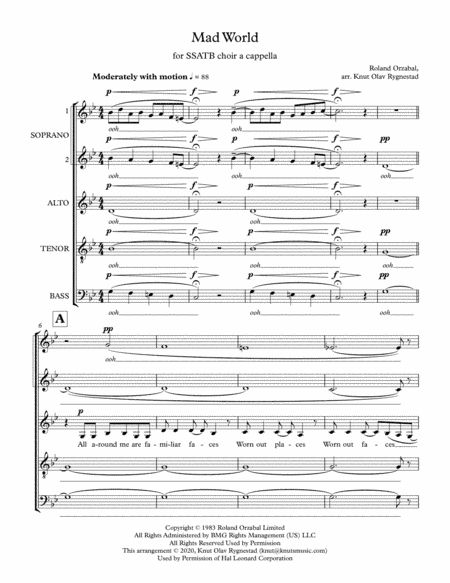 Mad World (arr. Knut Olav Rygnestad)