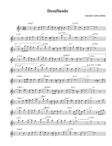 Desafinado (arr. David M Fagnant)