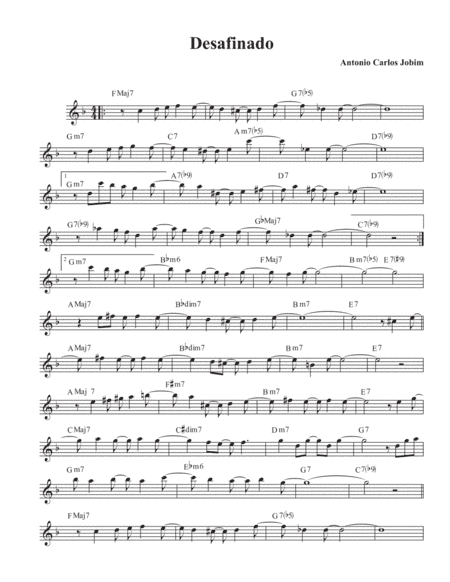 Desafinado (arr. David M Fagnant)