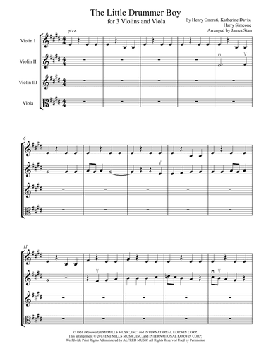 The Little Drummer Boy (arr. James Starr)