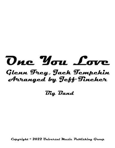 One You Love (arr. Jeff Tincher)