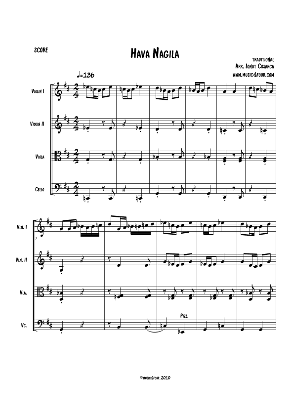 Hava Nagila (arr. Ionut Cosarca)