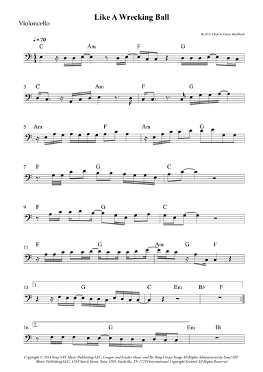 Like A Wrecking Ball (arr. Wesley S. SIlva)