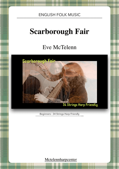 Scarborough Fair - beginner & 34 String Harp | McTelenn Harp Center (arr. Eve McTelenn)