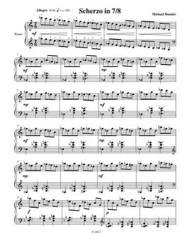 Scherzo in 7/8 from Nine Character Pieces
