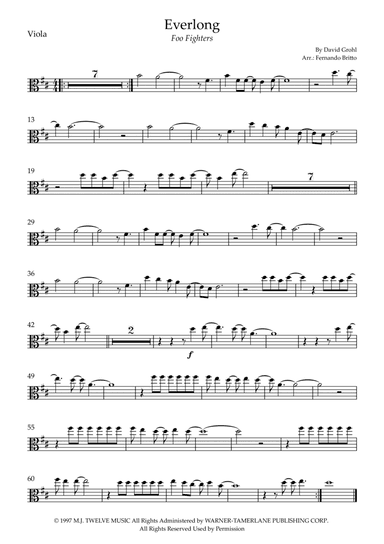 Everlong (arr. Fernando Britto)