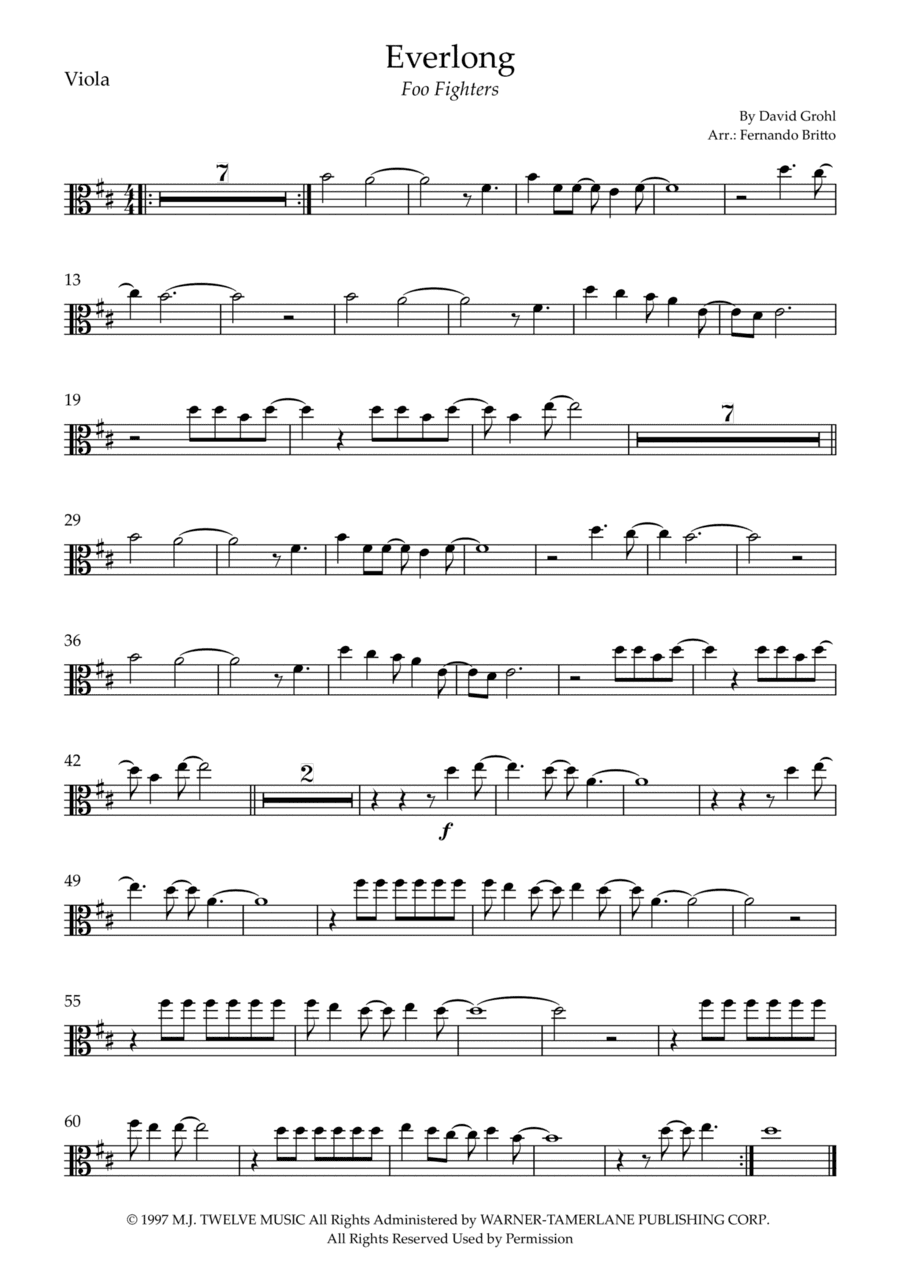 Everlong (arr. Fernando Britto)