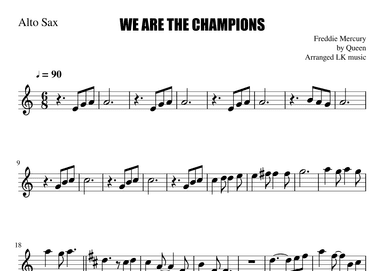We Are The Champions (arr. Lkmusic)