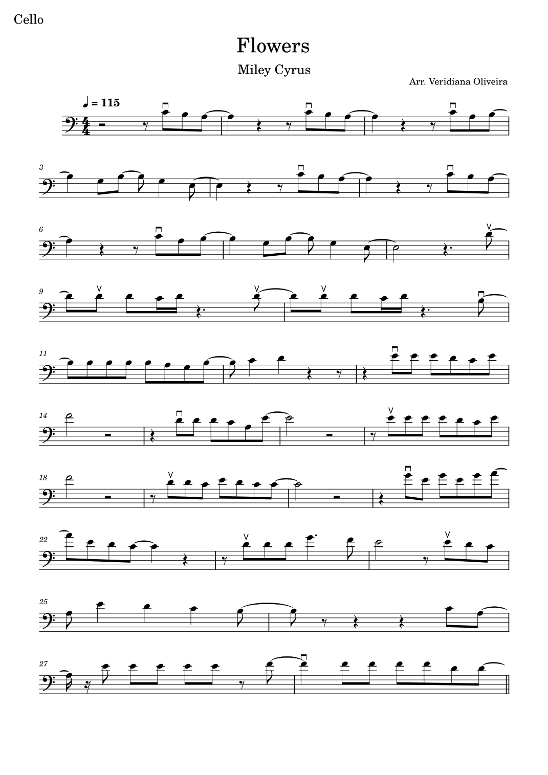 Flowers (arr. Veridiana Oliveira)