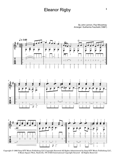 Eleanor Rigby (arr. Guilherme Facchetti Ribeiro)