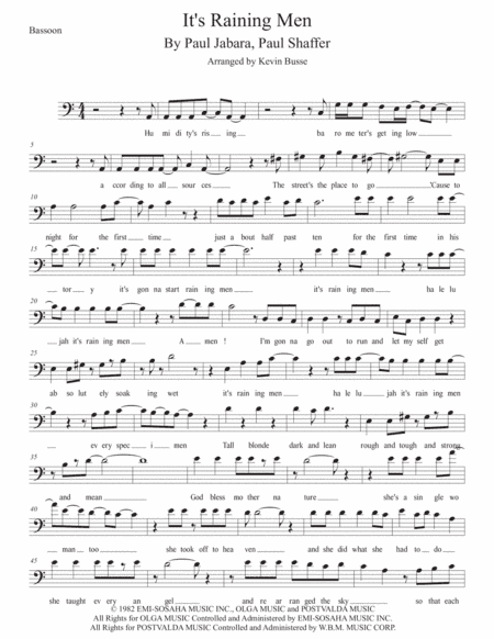 It's Raining Men (arr. Kevin Busse)