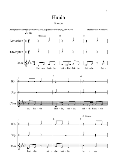 Haida (arr. Darya Lenz)