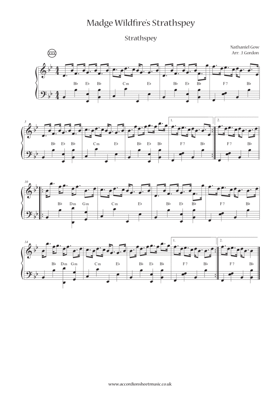 Madge Wildfire's Strathspey (arr. Julia Gordon)