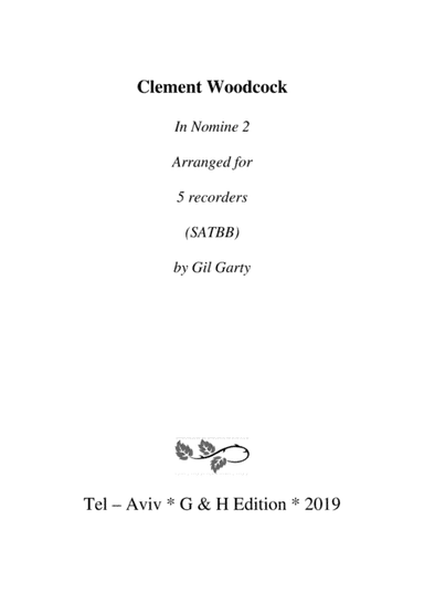 In Nomine a5 no.2 (arrangement for recorders) (arr. Gil Garty)