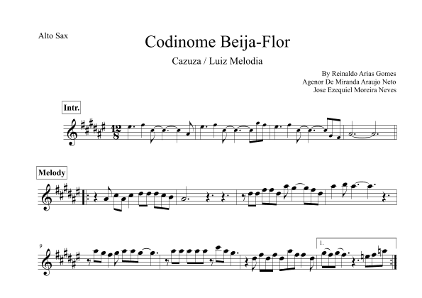 Codinome Beija-flor (arr. Leo Silva)