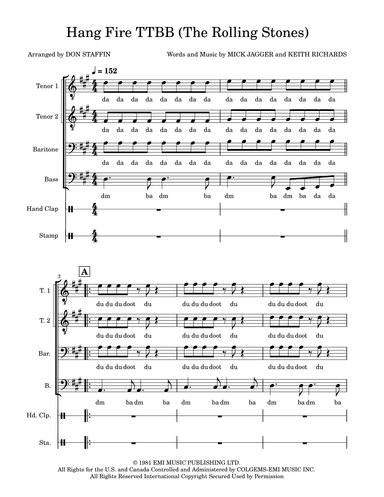 Hang Fire (arr. Don Staffin)