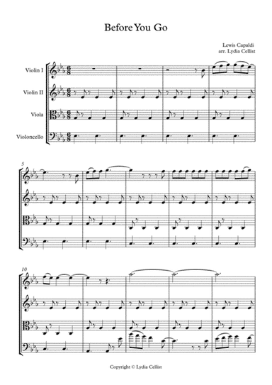 Before You Go (arr. Lydia Alonso)