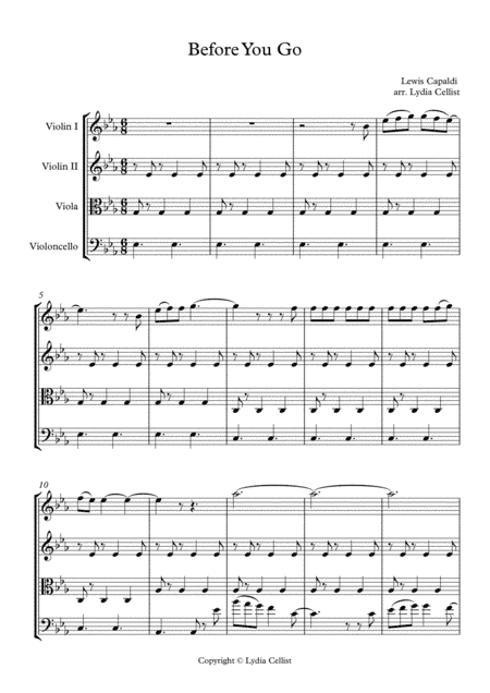 Before You Go (arr. Lydia Alonso)