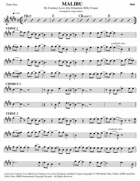 Malibu (arr. Jorge Juárez)