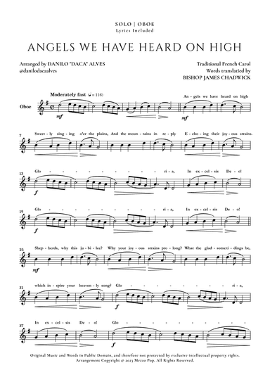 Angels We Have Heard On High (arr. Danilo "Daca" Alves)