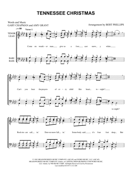 Tennessee Christmas (arr. Bert Phillips)
