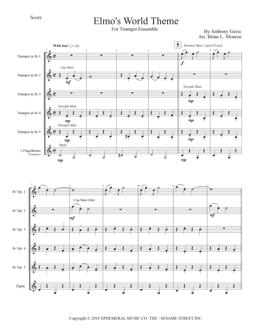 Elmo's World (arr. Brian Monroe)
