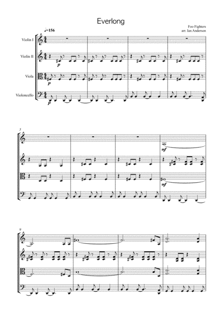 Everlong (arr. Ian Anderson)