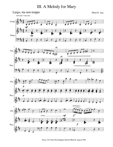 A Melody for Mary