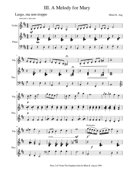 A Melody for Mary