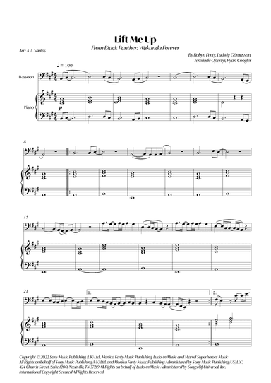 Lift Me Up (arr. André Alberto Santos)