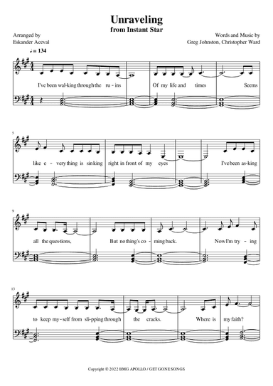 Unraveling (arr. Eskander Aceval)