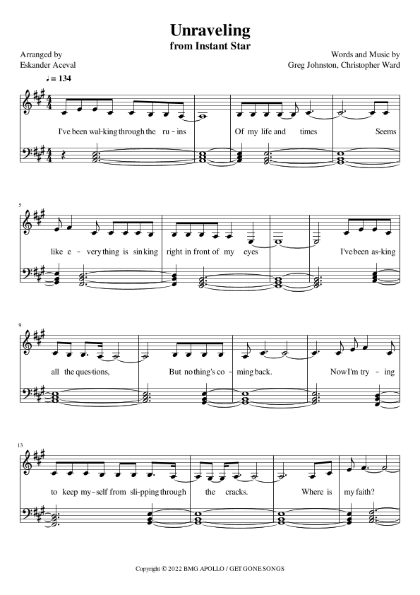 Unraveling (arr. Eskander Aceval)