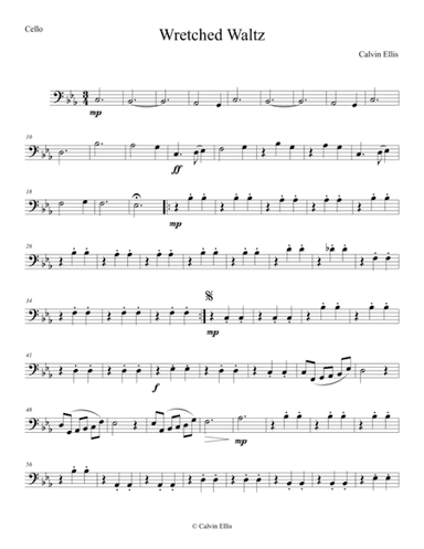 Wretched Waltz (Cello Part)