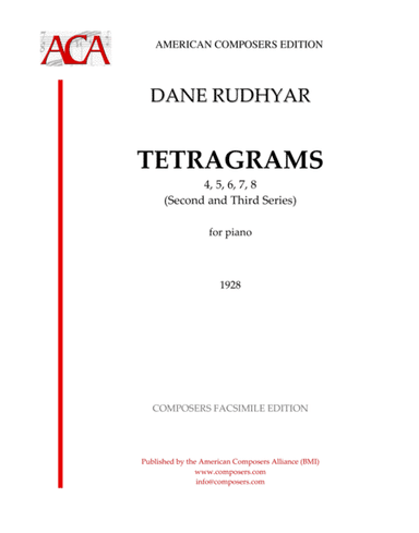 [Rudhyar] Tetragrams 4, 5, 6, 7, 8, (Second and Third Series)